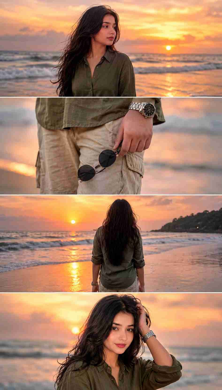 Ultimate Beach Sunset Collage Prompt (Male & Female)